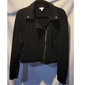 Black bomber jacket